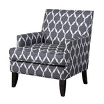 Arm Club Chair - Grey & White