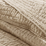 Dark Sand Serene 3 Piece Cotton Coverlet Set