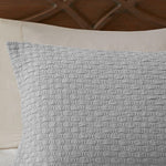 Light Gray Valencia 3 Piece Matelasse Coverlet Set