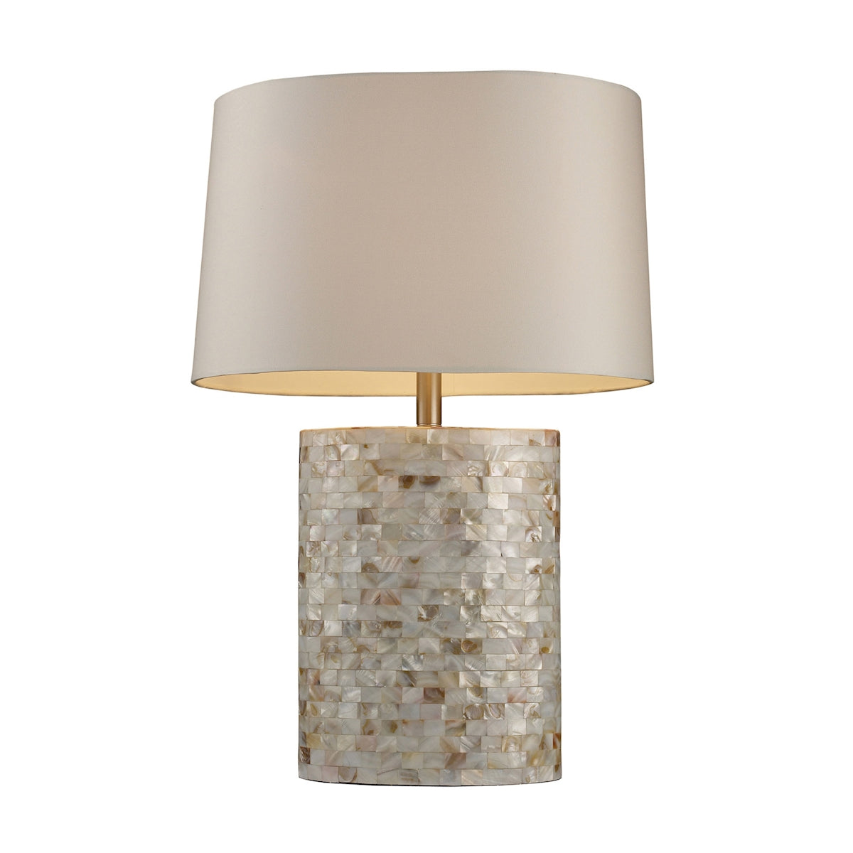 Sunny Isles Table Lamp In Genuine Mother of Pearl