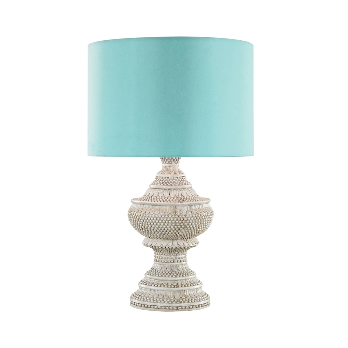 Kokopo Outdoor Table Lamp With Sea Green Shade